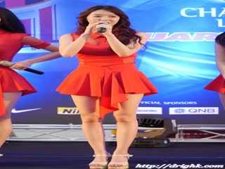 性感高跟长腿红裙少女 09